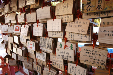 Ema am Hanazono-jinja Schrein