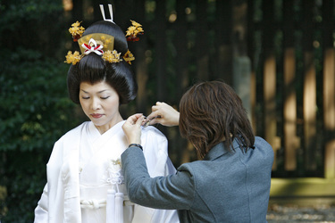 Geisha am Meiji-Schrein