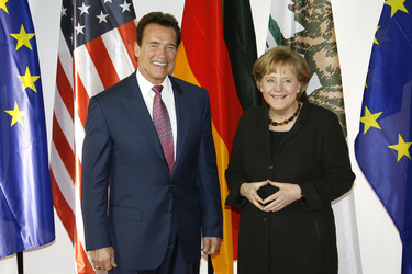 Arnold Schwarzenegger, Angela Merkel