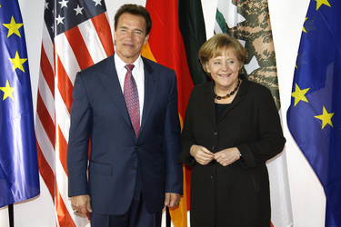 Arnold Schwarzenegger, Angela Merkel