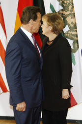 Arnold Schwarzenegger, Angela Merkel