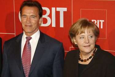Arnold Schwarzenegger, Angela Merkel