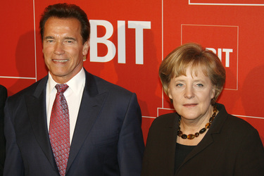 Arnold Schwarzenegger, Angela Merkel