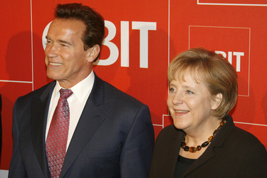 Arnold Schwarzenegger, Angela Merkel