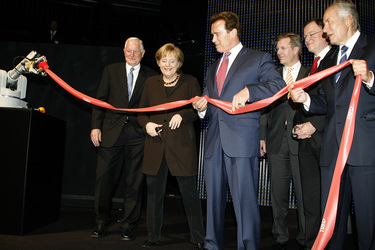 Craig Barrett, Angela Merkel, Arnold Schwarzenegger, Christian Wulff, Stephan Weil, August-Wilhelm Scheer