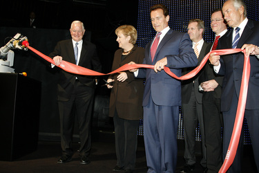 Craig Barrett, Angela Merkel, Arnold Schwarzenegger, Christian Wulff, Stephan Weil, August-Wilhelm Scheer