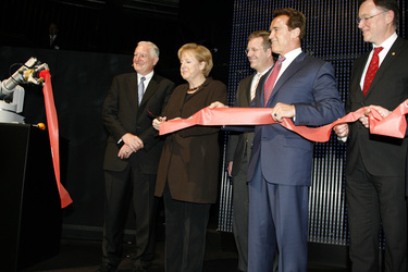 Craig Barrett, Angela Merkel, Christian Wulff, Arnold Schwarzenegger, Stephan Weil