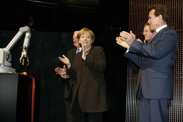 Craig Barrett, Angela Merkel, Christian Wulff, Arnold Schwarzenegger