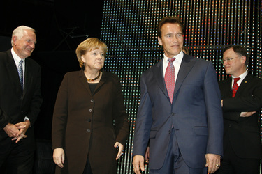Craig Barrett, Angela Merkel, Arnold Schwarzenegger, Stephan Weil