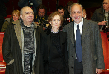Claude Chabrol, Isabelle Huppert, Francois Berléand