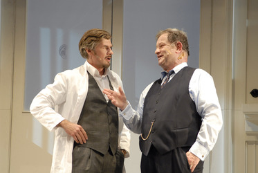 Daniel Morgenroth (Henry Higgins), Anton Rattinger (Colonel Pickering)