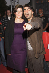 Fatih Akin mit seiner Frau Monique Akin