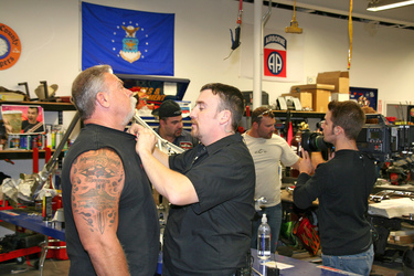 Paul Teutul Sr., Vince 'Vinnie' DiMartino, Paul 'Paulie' Teutul Jr., Discovery Chanel TV-Team