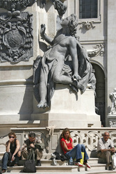 Am Fuß der Mariensäule