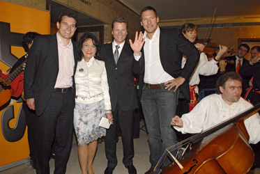 Michael Mronz, Regina Sixt, Guido Westerwelle, Ralf Möller