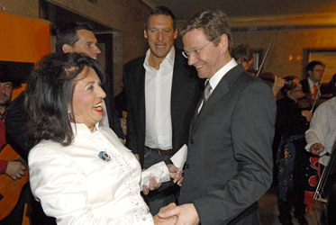 Regina Sixt, Guido Westerwelle mit Freund Michael Mronz, Ralf Möller