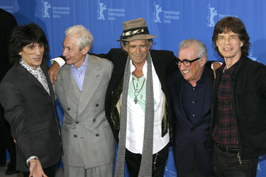 Ron Wood, Charlie Watts, Keith Richards, Martin Scorsese, Mick Jagger