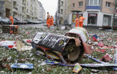 Aufräumarbeiten in Berlin