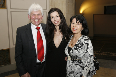 Franziska Stünkel mit Vater Werner und Mutter Heike