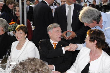 Horst Köhler mit Gattin Eva Luise Köhler, Ingeborg Junge-Reyer