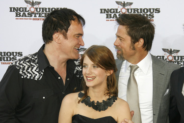 Quentin Tarantino, Mélanie Laurent, Brad Pitt