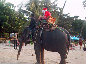 Weihnachtsmann in Thailand