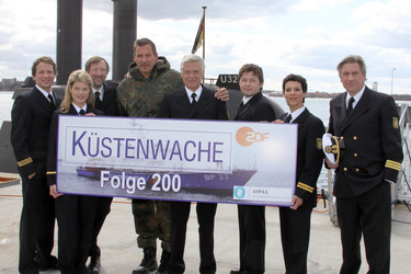 Ralf Moeller und der 'Küstenwache'-Cast