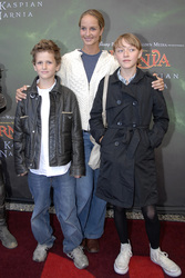 Lara Joy Körner mit Sohn David und Tochter Lola