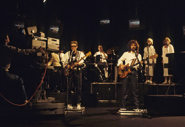 Musikvideo-Dreharbeiten mit Barclay James Harvest in London