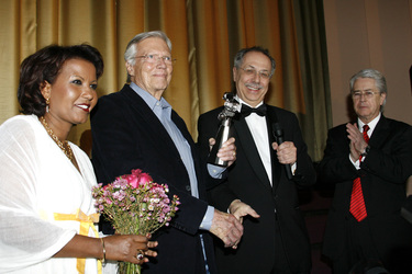 Karlheinz Böhm mit Gattin, Dieter Kosslick, Frank Elsner