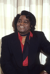 Pressetermin mit James Brown in London