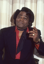 Pressetermin mit James Brown in London