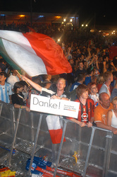 Italienische Fans feiern den WM-Sieg auf der Fanmeile