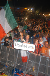 Italienische Fans feiern den WM-Sieg auf der Fanmeile