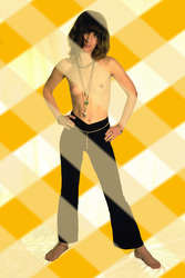 Gelb kariert / Yellow chequered