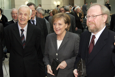Günter de Bruyn, Wolfganng Thierse, Angela Merkel