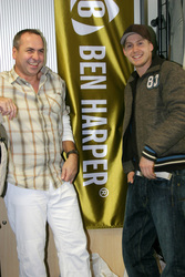 Jürgen Finkbeiner (Geschäftsfüher Ben Harper) und Philippe