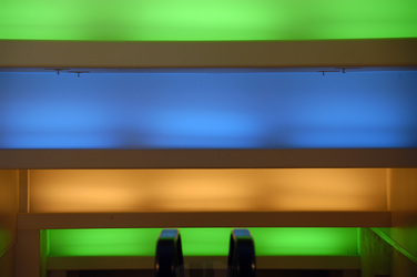 Licher über Rolltreppe