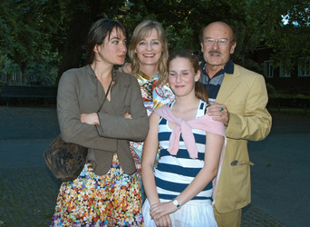 Volker Schlöndorff mit Familie