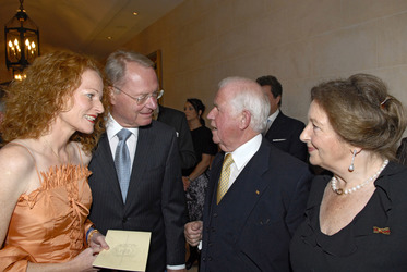 Hans-Olaf Henkel mit Ehefrau Bettina Hannover und Kurt Biedenkopf umitEhefrau Ingrid