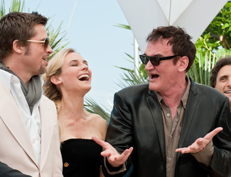 Brad Pitt, Diane Kruger, Quentin Tarantino