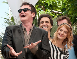 Quentin Tarantino, Lawrence Bender, Mélanie Laurent