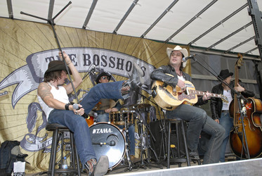 Alec 'Boss Burns' Völkel, Ansgar 'Frank Doe' Freyberg, Sascha 'Hoss Powers' Vollmer, André 'Guss Brooks' Neumann (The BossHoss)