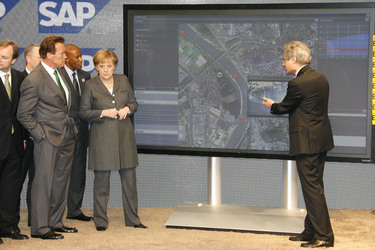 Angela Merkel, Arnold Schwarzenegger, Henning Kagermann