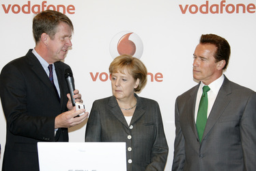 Friedrich Joussen, Angela Merkel, Arnold Schwarzenegger