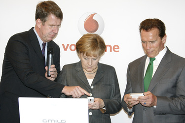 Friedrich Joussen, Angela Merkel, Arnold Schwarzenegger