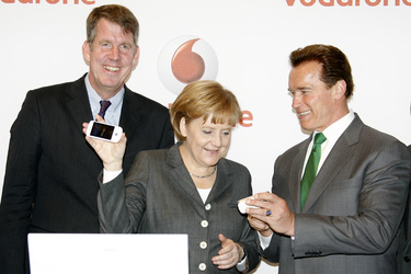 Friedrich Joussen, Angela Merkel, Arnold Schwarzenegger