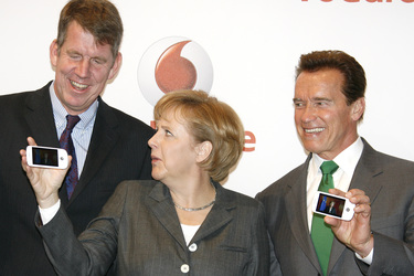 Friedrich Joussen, Angela Merkel, Arnold Schwarzenegger
