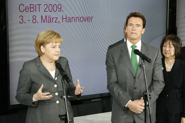 Angela Merkel, Arnold Schwarzenegger