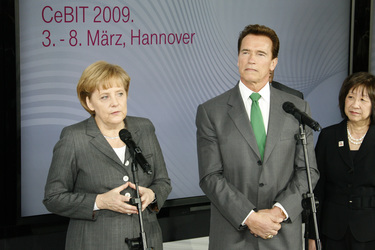 Angela Merkel, Arnold Schwarzenegger